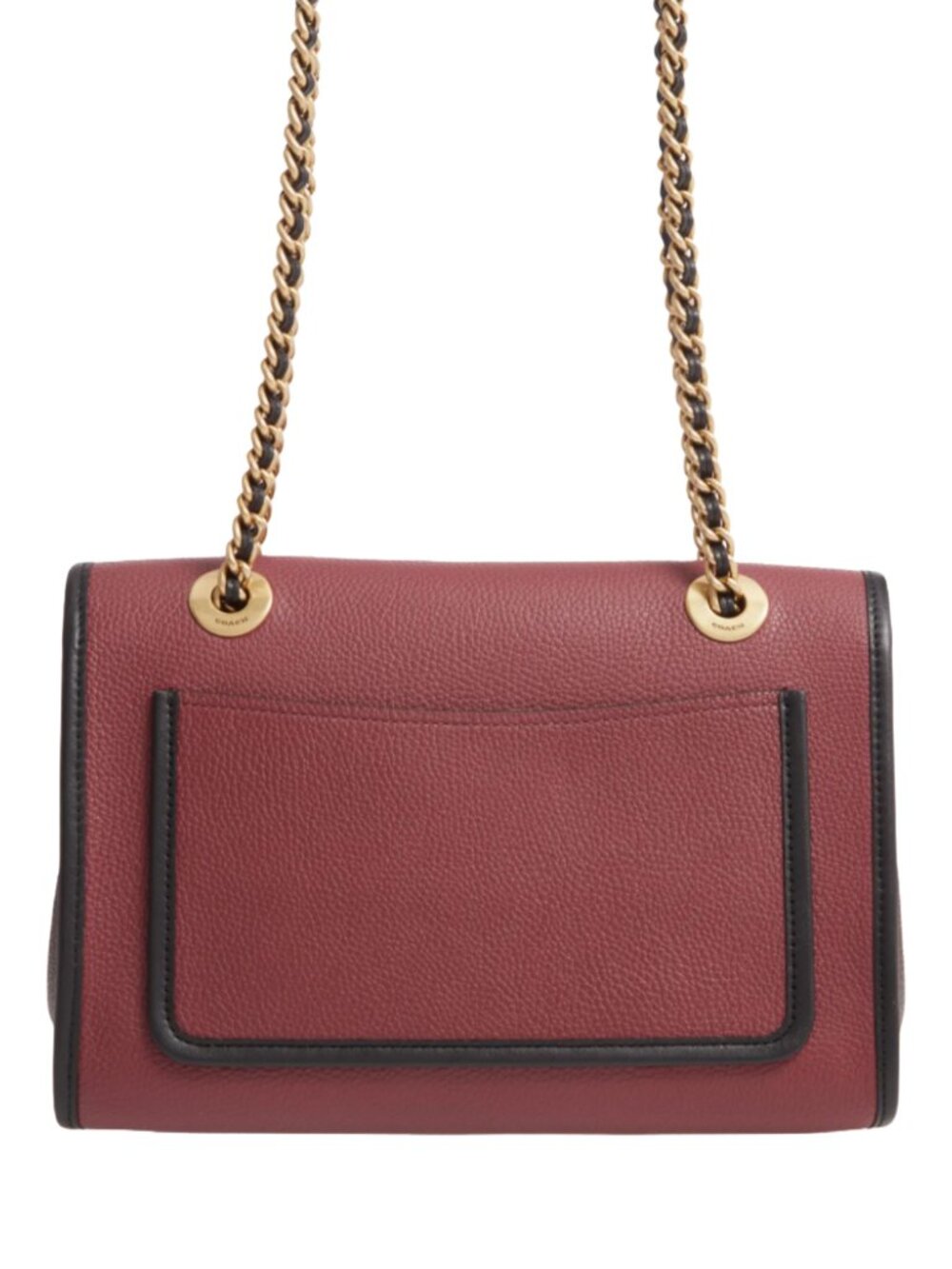 NWT COACH Peacock Colorblock Multi Parker Leather Shoulder Bag w. Chain Strap - Picture 6 of 13